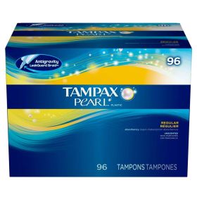 Tampax Pearl Unscented Tampons Regular (96 Count)