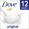 Dove Original Deep Moisturizing Beauty Bar Soap All Skin Type, Unscented, 3.75 oz (12 Bars)