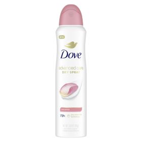 Dove Advanced Care Long Lasting Women's Antiperspirant Deodorant Dry Spray, Rose Petals, 3.8 oz