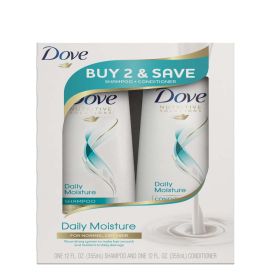 Dove Daily Moisture Nourishing Shampoo and Conditioner Set, 12 oz