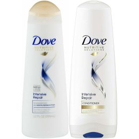 Dove Intensive Repair Shampoo and Conditioner Set, 12 Fluid Ounce Bottles