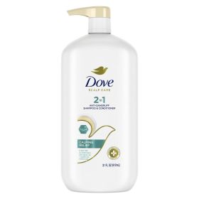 Dove Scalp Care 2-in-1 Anti-Dandruff Shampoo & Conditioner Calming Relief, 31 oz