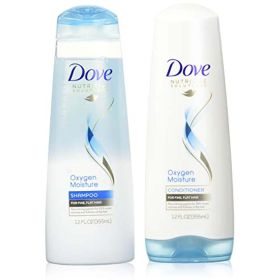 Dove Advanced Hair Series Oxygen Moisture, Shampoo And Conditioner Set, 12 Ounce Each