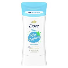 Dove Teens Long Lasting Women's Antiperspirant Deodorant Stick, Blue Raspberry, 2.6 oz