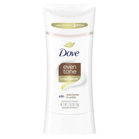 Dove Even Tone Women's Antiperspirant Deodorant Stick Shea Butter & Vanilla, 2.6 oz