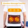 Electric Infrared Heating Therapy Waist Massager Back Support Belt Vibration Lumbar Massage Brace Pain Relief Muscle Massager