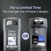 Dove Men+Care Stain Defense Long Lasting Men's Antiperspirant Deodorant Stick Cool, 2.7 oz Twin Pack