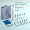 Sejoy Sonic Electric Toothbrush for Adults, Rechargeable 5 Cleaning Modes Sonic Toothbrush with 12 Brush Heads Smart Timer