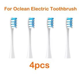 For Oclean Electric Toothbrush Replacement Cleaning Tooth Brush Heads for All Oclean Toothbrush X PRO / X / Z1/ F1/ One/ Air (Color: 4pcs blue)