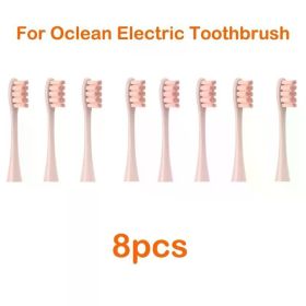 For Oclean Electric Toothbrush Replacement Cleaning Tooth Brush Heads for All Oclean Toothbrush X PRO / X / Z1/ F1/ One/ Air (Color: 8pcs pink)