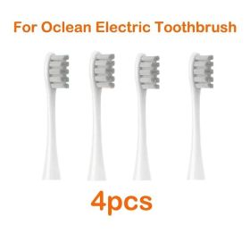 For Oclean Electric Toothbrush Replacement Cleaning Tooth Brush Heads for All Oclean Toothbrush X PRO / X / Z1/ F1/ One/ Air (Color: 4pcs grey)