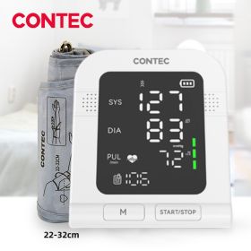 CONTEC Portable Automatic Digital Blood Pressure Monitor BP Monitor Monitoring Leval Sphygmomanometer Big LED Display 08C/08E (Color: 08C Adult Cuff 22-32)