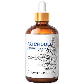 HIQILI 100ML Patchouli Essential Oils,100% Pure Nature for Aromatherapy, Diffuser, Humidifier, Massage, Keep happy, Candle (Color: Patchouli)