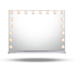 Large Vanity Mirror With Lights And Bluetooth Speakers Dimmable LED Lights With 10 Times Magnification USB Port for Woman Makeup (Color: without bluetooth)