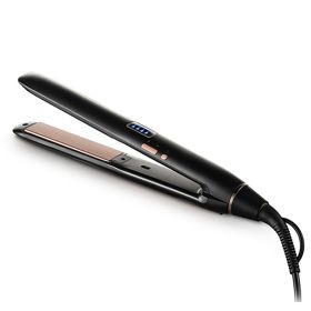 Hair Flat Irons Ultrasonic Infrared Cold Hair Care Iron Keratin Treatment for Frizzy Hair Recovers the Damaged Hair Straightener (Color: Black)