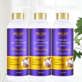 AILKE Lightening Skin Care Range, With Double Glutathione, Brightening, Moisturizing, Clean Skin, Glowing Beauty Face Care (Color: 3pack lotion)