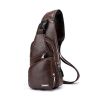 Men USB Charging Bag Men Chest Bag For Custom PU PVC Shoulder Bag Diagonal Package Messenger Travel Bag Cross Body Bags