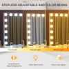 Large Vanity Mirror With Lights And Bluetooth Speakers Dimmable LED Lights With 10 Times Magnification USB Port for Woman Makeup