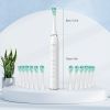 Sejoy Sonic Electric Toothbrush for Adults, Rechargeable 5 Cleaning Modes Sonic Toothbrush with 12 Brush Heads Smart Timer