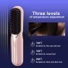 Portable Hair Straightener Hot Heating Comb Curling Iron Styling Tools Ion Nourish Electric Hair Straightening Comb Hair Care