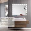 Large Vanity Mirror With Lights And Bluetooth Speakers Dimmable LED Lights With 10 Times Magnification USB Port for Woman Makeup