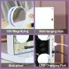 Large Vanity Mirror With Lights And Bluetooth Speakers Dimmable LED Lights With 10 Times Magnification USB Port for Woman Makeup