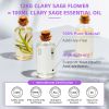 HIQILI 100ML Clary Sage Essential Oils for Diffuser Humidifier Candle Making Massage Aromatherapy 100% Pure Natural Aroma Oil